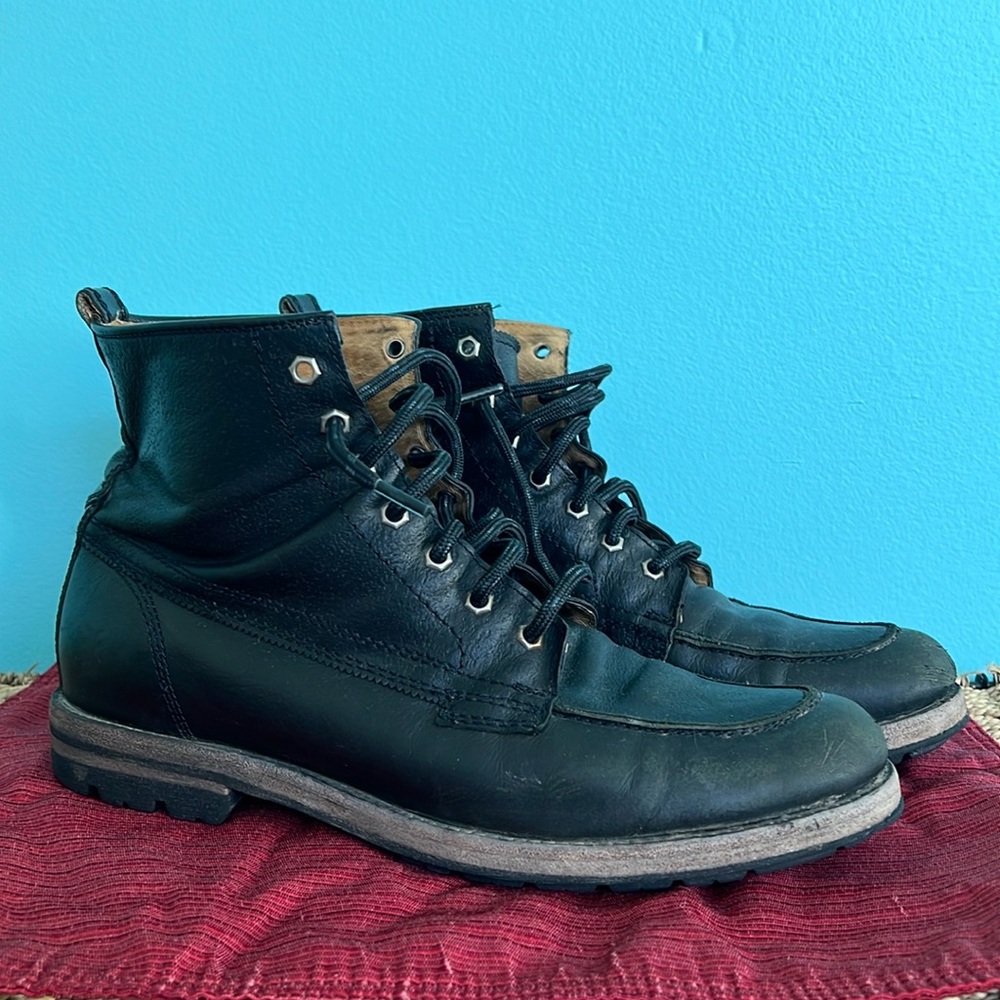 Men’s Frye Black Leather Lace Up Ankle Boots